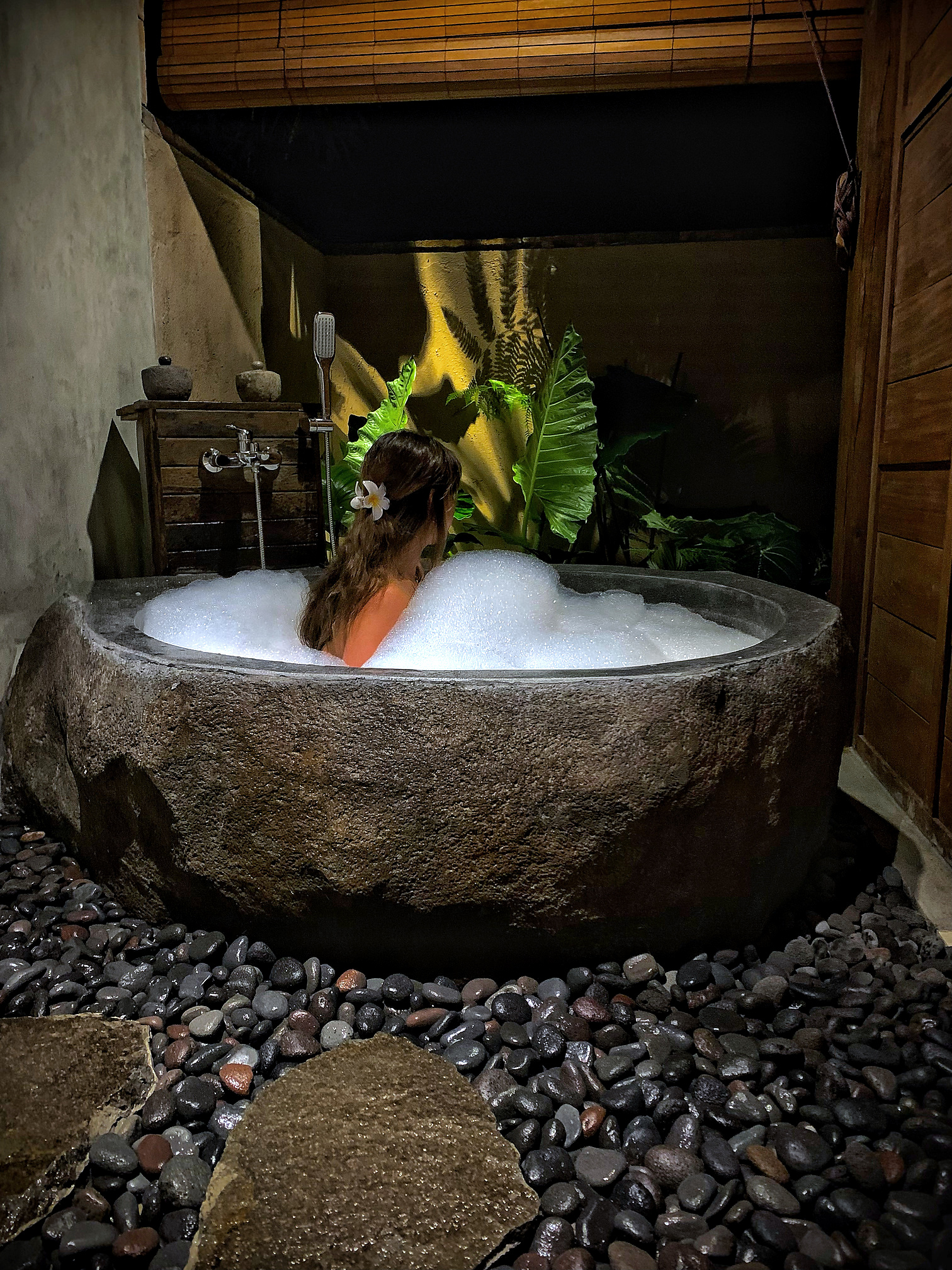 Stone bath in Bali